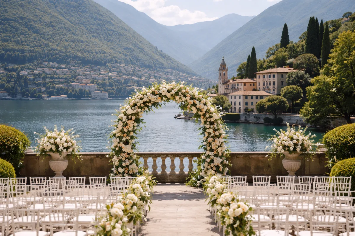 Comment organiser un mariage sur mesure au lac de Côme dans une ville historique