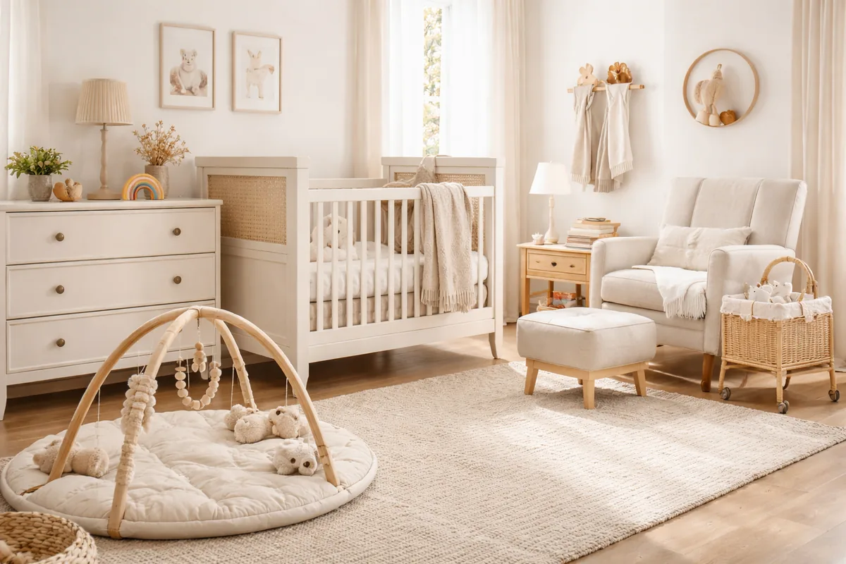 Quels sont les accessoires de puériculture nécessaires pour une chambre d'enfant chic ?
