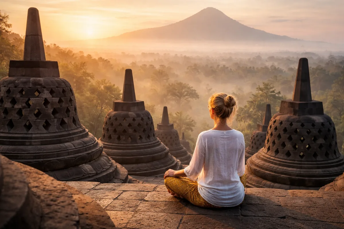 Comment profiter d'une expérience spirituelle à Borobudur en Asie